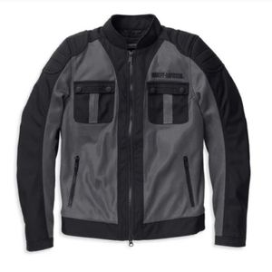 Harley-Davidson Women's Zephyr Mesh Riding Jacket Out Liner Black Sz M / Medium